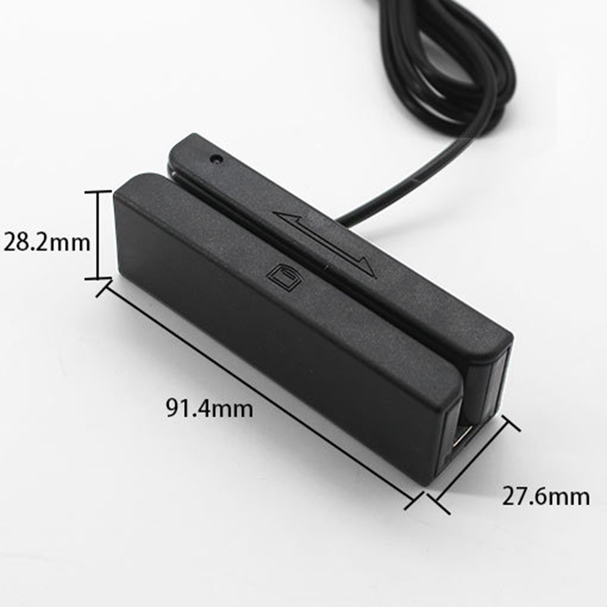 MSR90 USB Magnetic Strip Card Reading Machine Card Reader Stripe 3 Tracks Mini Swiper for USB PC. 