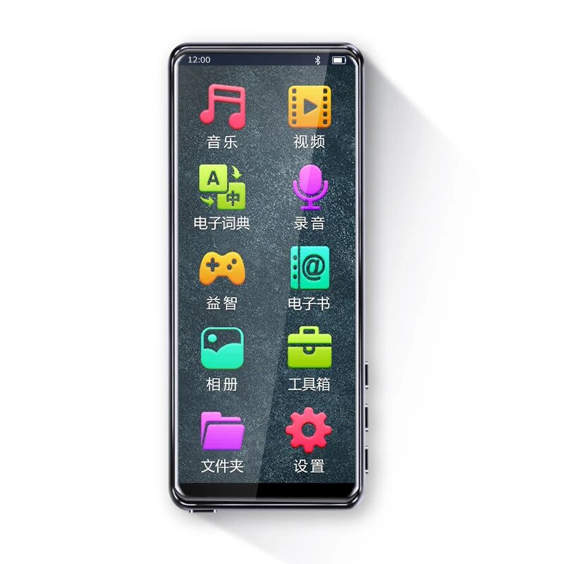 Mahdi M9 MP4 Player Bluetooth 5.0 Touch Screen 3.5 inch MINI HIFI Music MP3 Player Support FM Radio E-book Video With Speaker. 