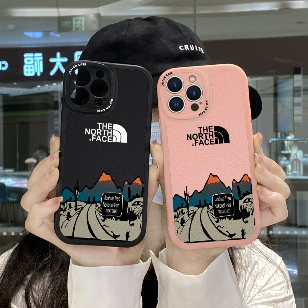 For iPhone 6/6S Slim Skin Feeling Cartoon Simple Scenery Leather Back Casing Soft Silicone PU Leather Cover Phone Case. 