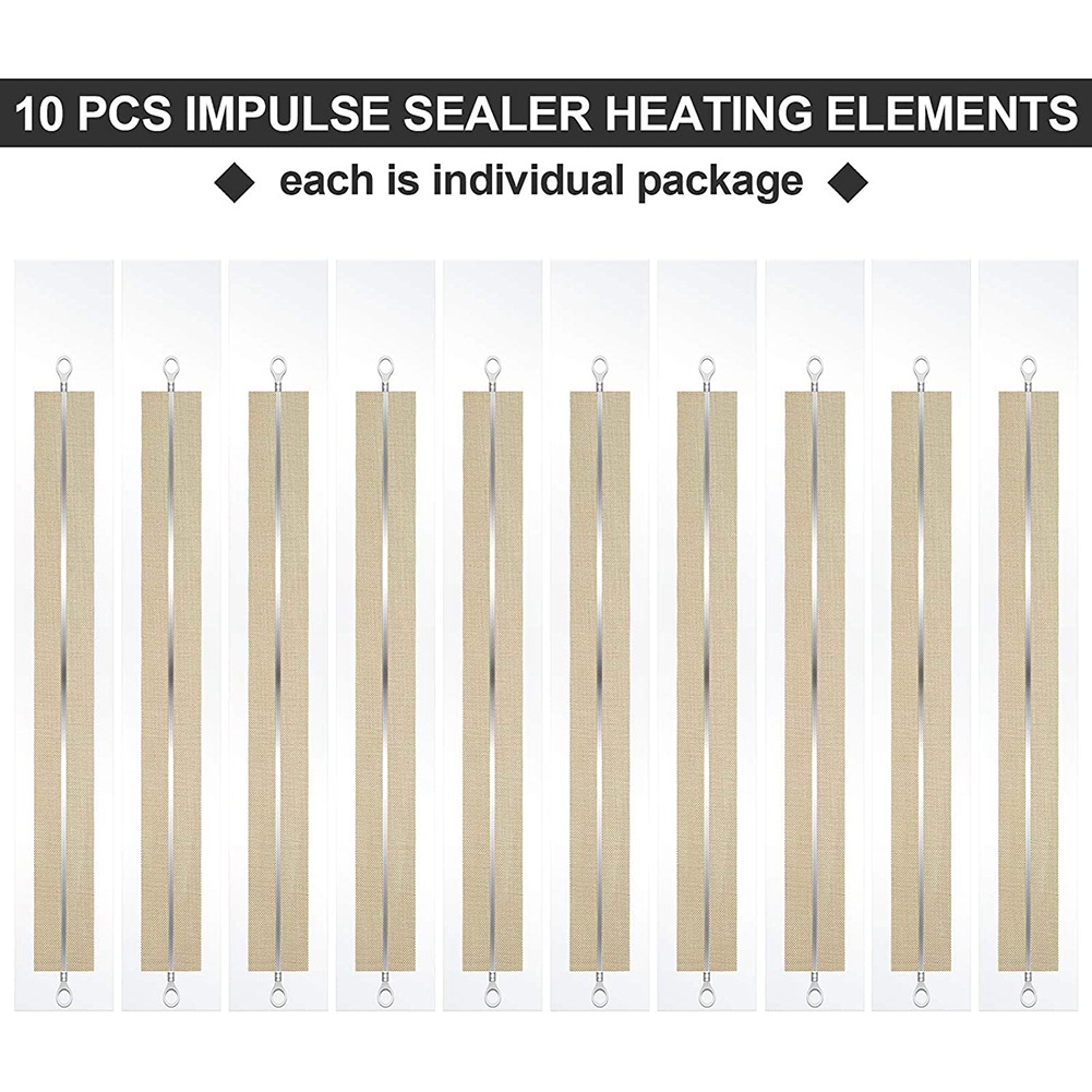 10 Pieces Impulse Sealer Replacement Parts Impulse Sealer Heating Elements Service Spare Repair Parts Kit for FS-400. 