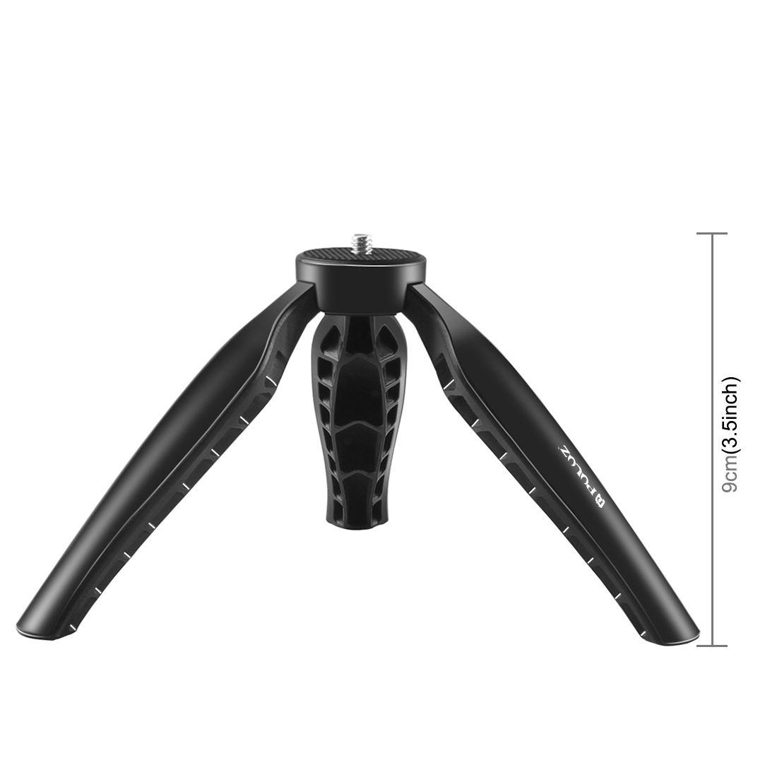 PULUZ ple Mini ABS Desktop Tripod Mount with 1/4 inch Screw for DSLR & Digital Cameras, Working Height: 9cm(Black). 