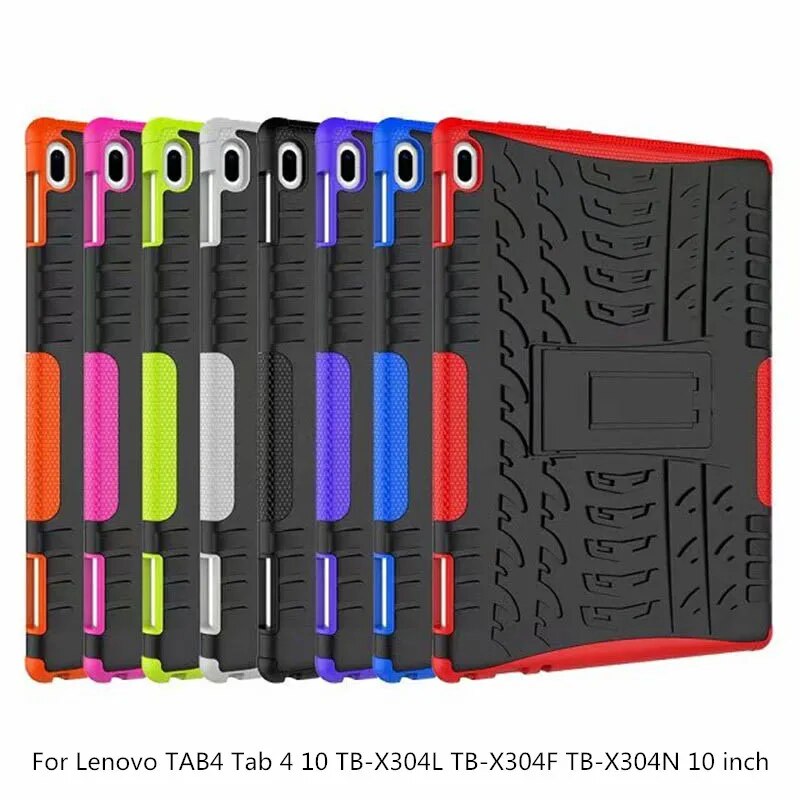 Tablet Case For Lenovo TAB4 Tab 4 10 TB-X304L TB-X304F TB-X304N 10.0" Armor Rugged Hybrid Hard PC+Soft TPU Protection Cover+ pen. 