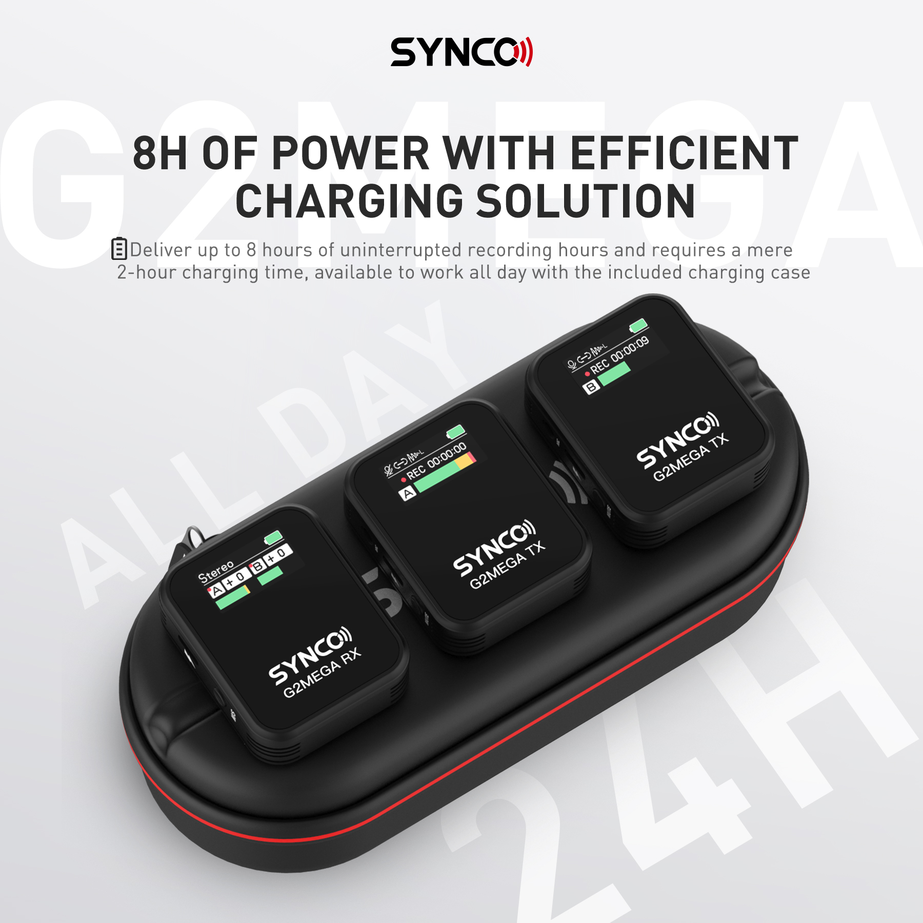 SYNCO G2A2 G2A2 Pro G2 A2 Max G2 A2 Mega Wireless Lavalier Microphone with Charging Case for Smartphone Camera Vlogging Streamin. 