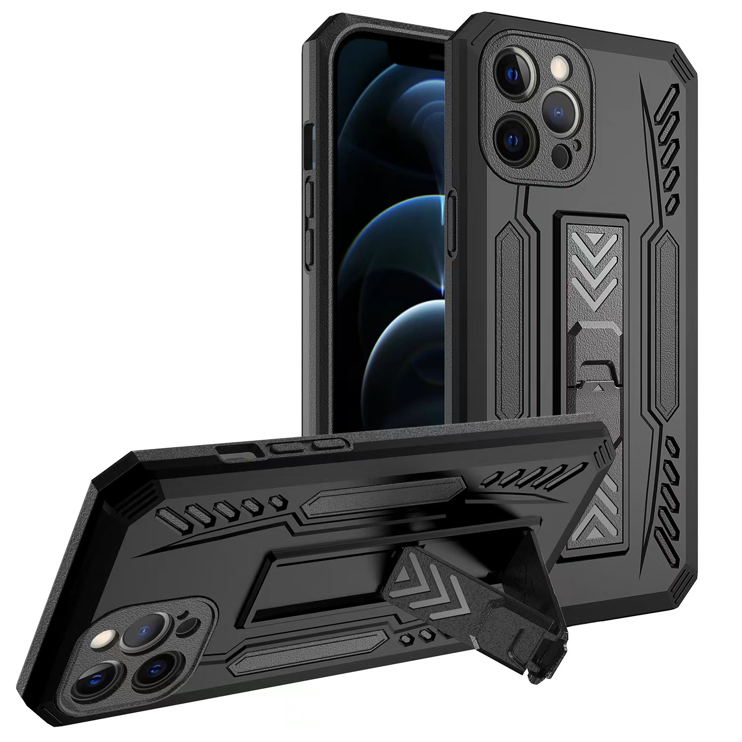 Applicable ITEL A56/S16/VISION1PRO/A37/26 Silver Leopard Sharp Two-in-One Phone Case Protective Case. 