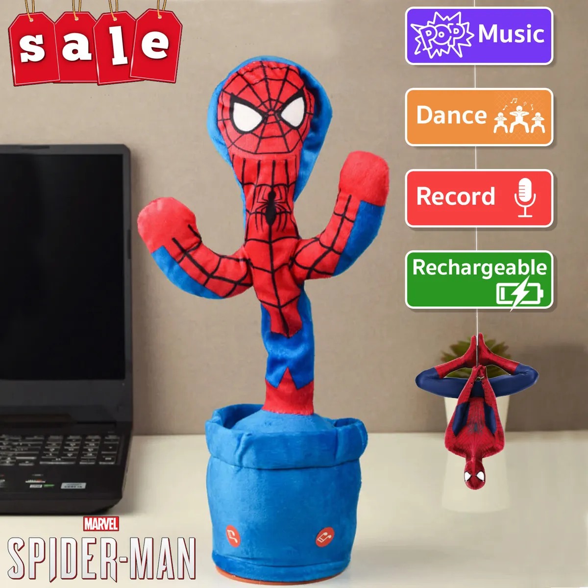 Dancing & Talking spider man (Rechargeable)