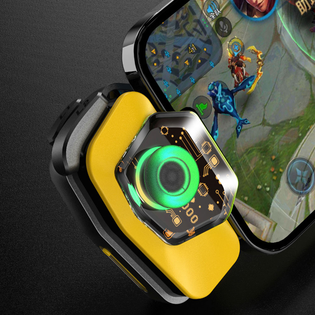Bluetooth-compatible 5.0 Game Trigger 3 Finger 3D Joystick Type-C Rechargeable Aim Triggers Accessories for PUBG Mobile. 