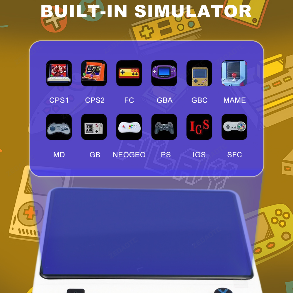 R36S Handheld Game Console 128G Mini Portable Video Game Consoles 3.5-Inch IPS Screen 64G 20+ Emulators Pocket Video Game Player. 