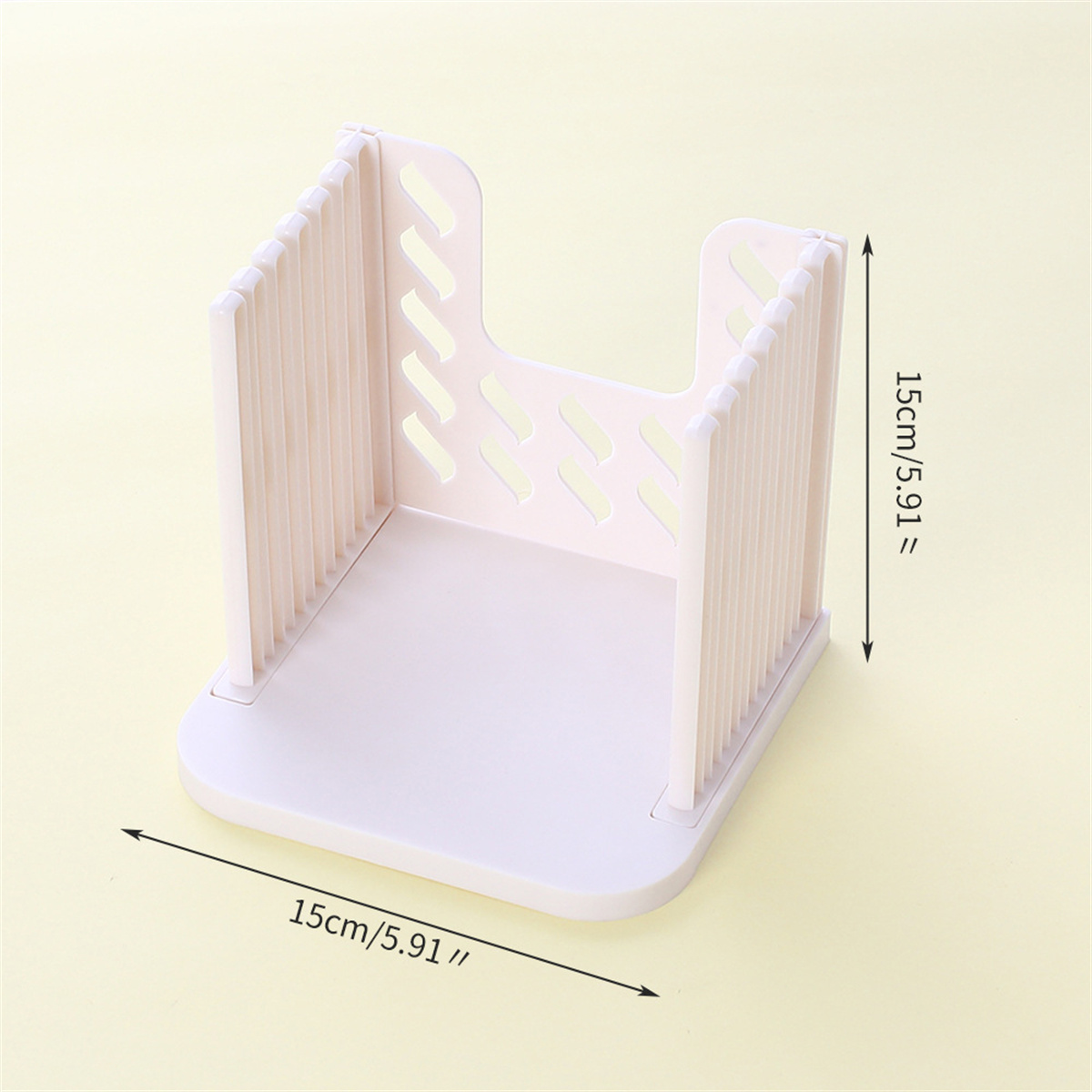 GC Bread Slicer For Homemade Bread, Bread Slicing Guide Adjustable Width, Foldable And Compact Cutting Guide With Crumb Tray, Suitability For Homemade Bread, Bagels, Cakes. 