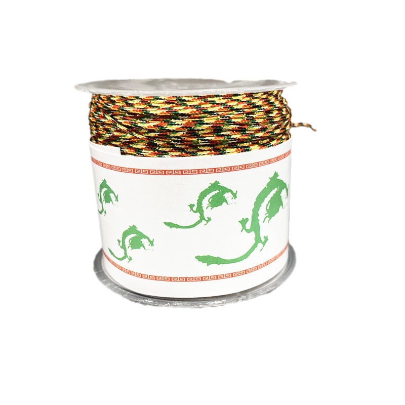 No. 72 jade thread red Chinese knot non-elastic braided wire belt Buddha beads red rope braided bracelet rope non-elastic. 