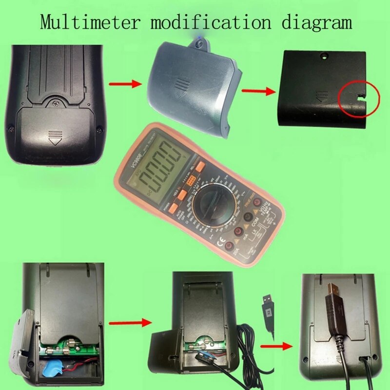 Universal USB Mains Convert 6F22 9V Battery Eliminators Replace 9V Battery USB Power Supply Cable Battery Eliminators. 
