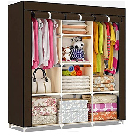 Fancy & Portable Collapsible Foldable Wardrobe Closet, Portable Wardrobe, Folding Almirah, Folding Wardrobe, Folding Cupboard, Evana Wardrobes. 