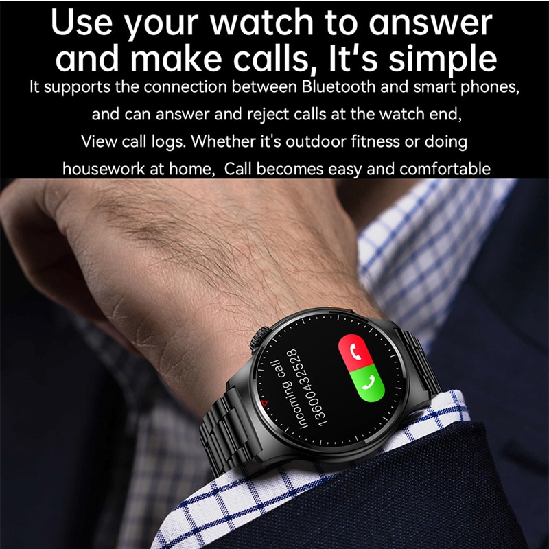 ChiBear ECG+PPG Bluetooth Call Smart Watch Men 2023 New Sports Bracelet NFC Waterproof Custom Watch Face Men SmartWatch +Box. 