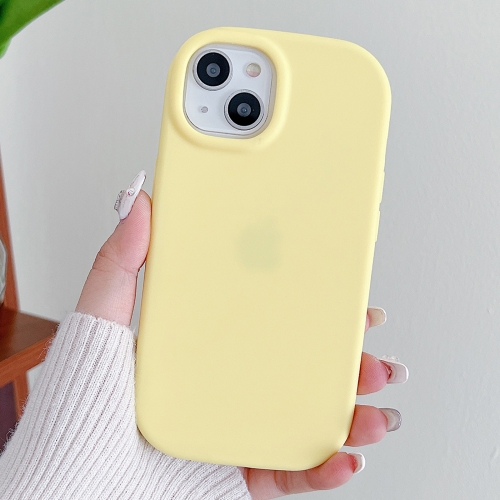 For iPhone 13 Frosted Soap Shape TPU Phone Case(Yellow). 