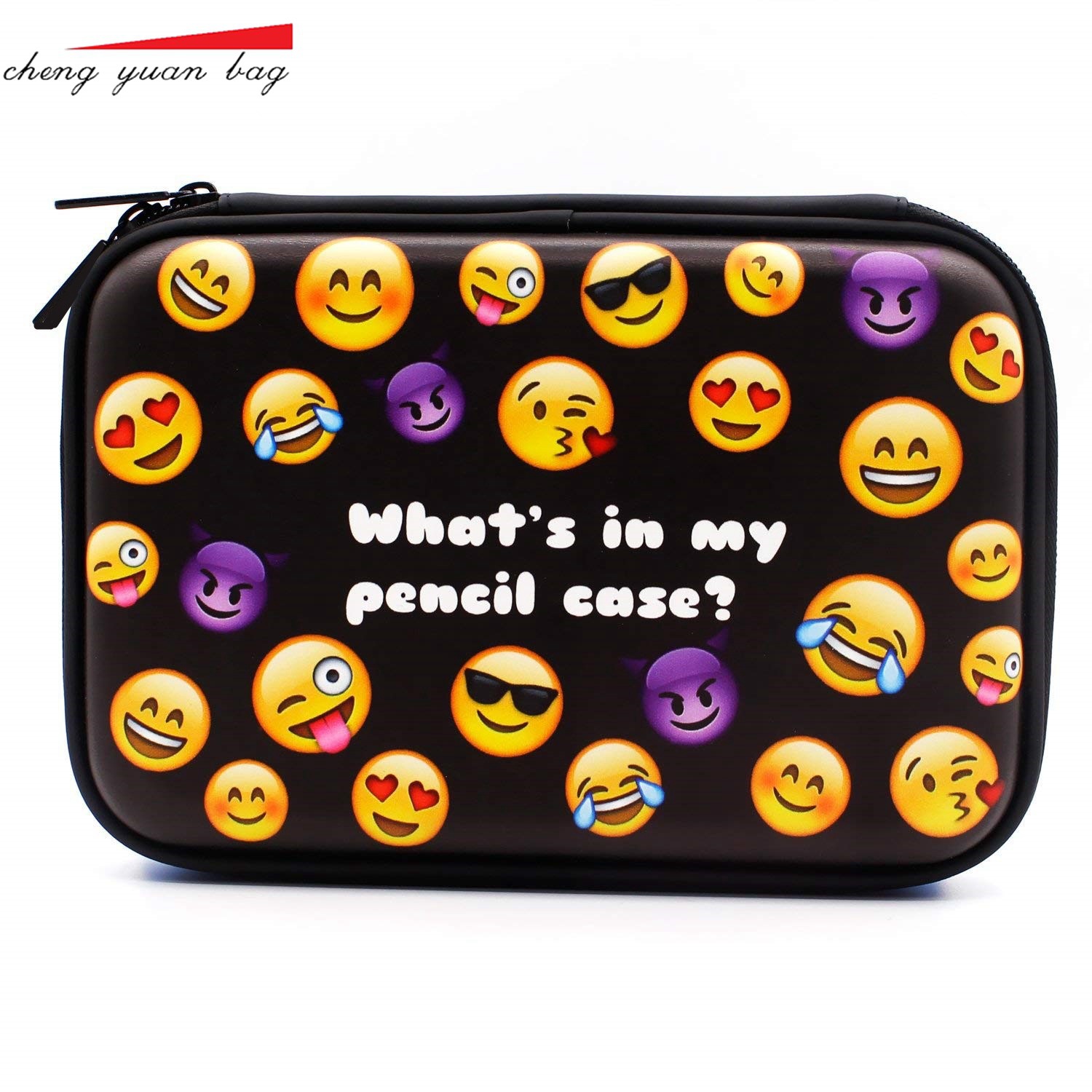 Add Logo in large quantities and excellent prices New Emoji Series EVA Hard Stationery Multifunctional Pencil Case Source Manufacturers. 