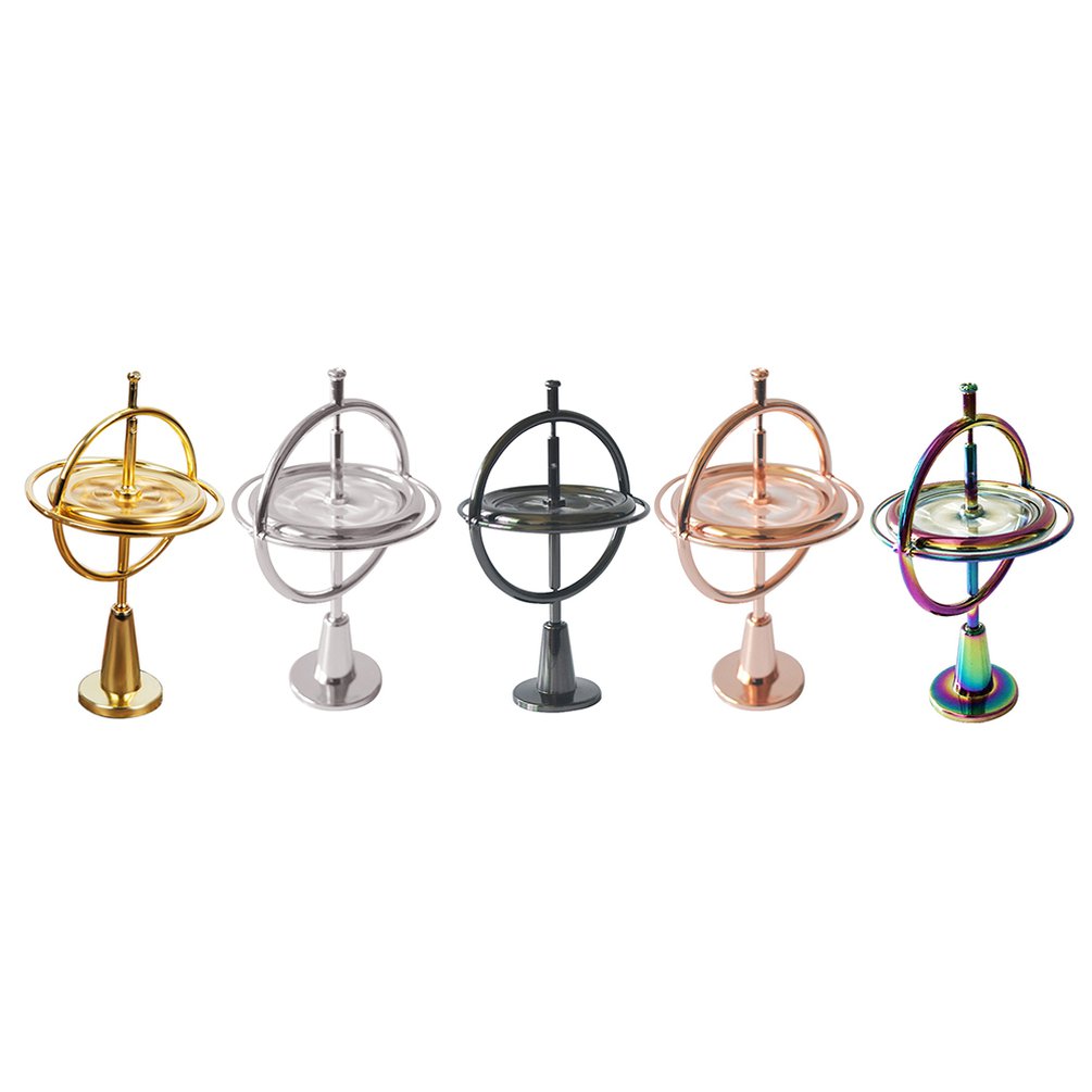 Metal Gyroscope Anti-Gravity Adult Decompression Artifact Teaching Toy. 
