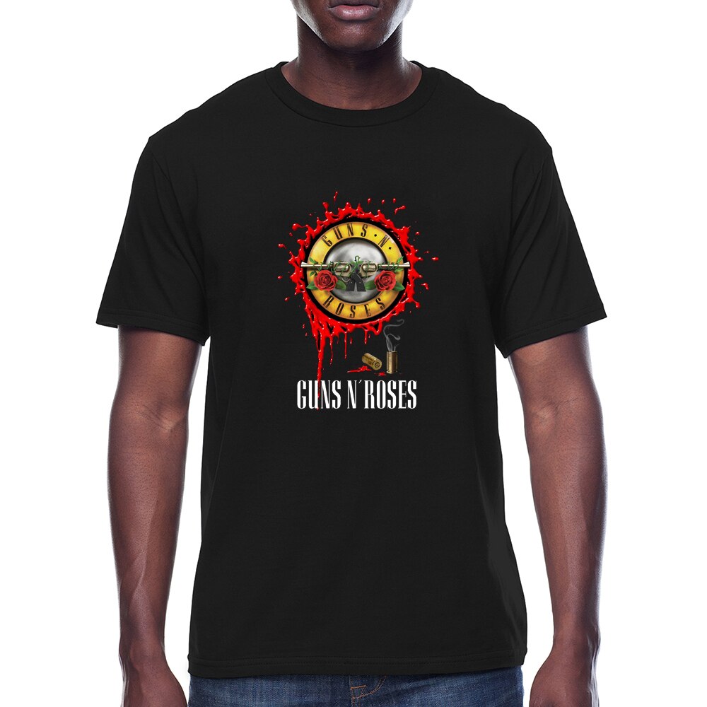 Fashion Rock N Roses Band T-Shirt Men 