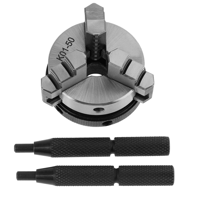 K01 50 Self-Centering Mini Lathe Chuck 3 Jaw Wood Lathe Tool