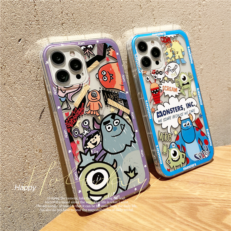 For OnePlus Nord N30 SE Case Simple Cartoon Monsters with Soft Silicone and Transparent Anti Knock Properties for One Plus Nord N30 SE Back Cover. 