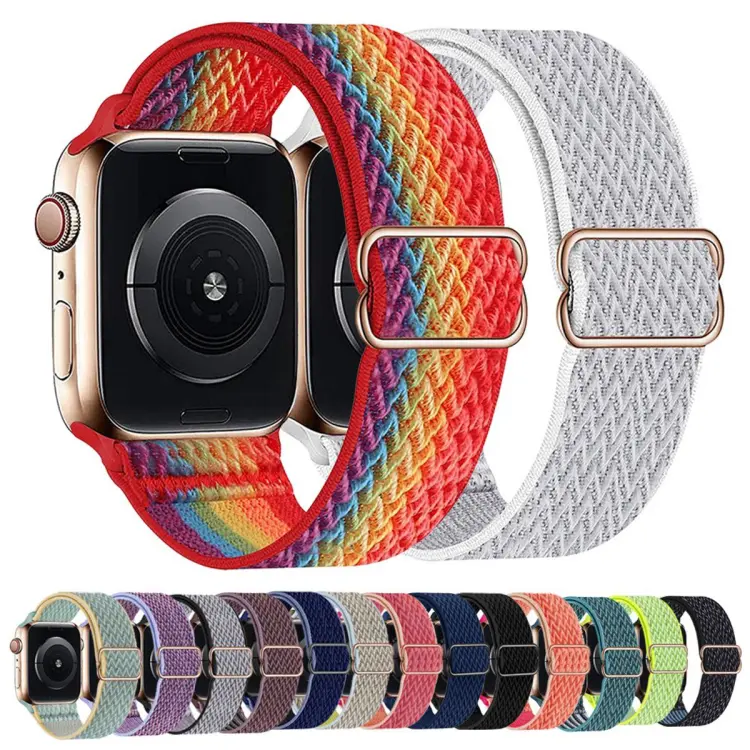 Soft Nylon Band For Apple Watch Series 7 6 5 38mm 40mm 42mm