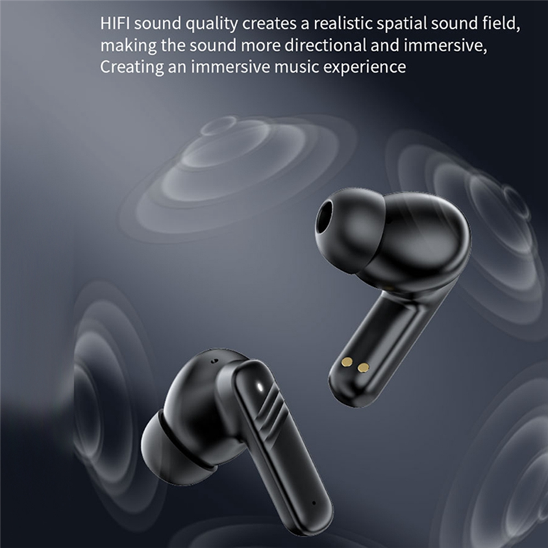 FORIDE Bluetooth V5.4 Earphone Noise Cancellation Color Screen Touch High Sound Quality Binaural ANC+ENC Bluetooth Earphone,B. 