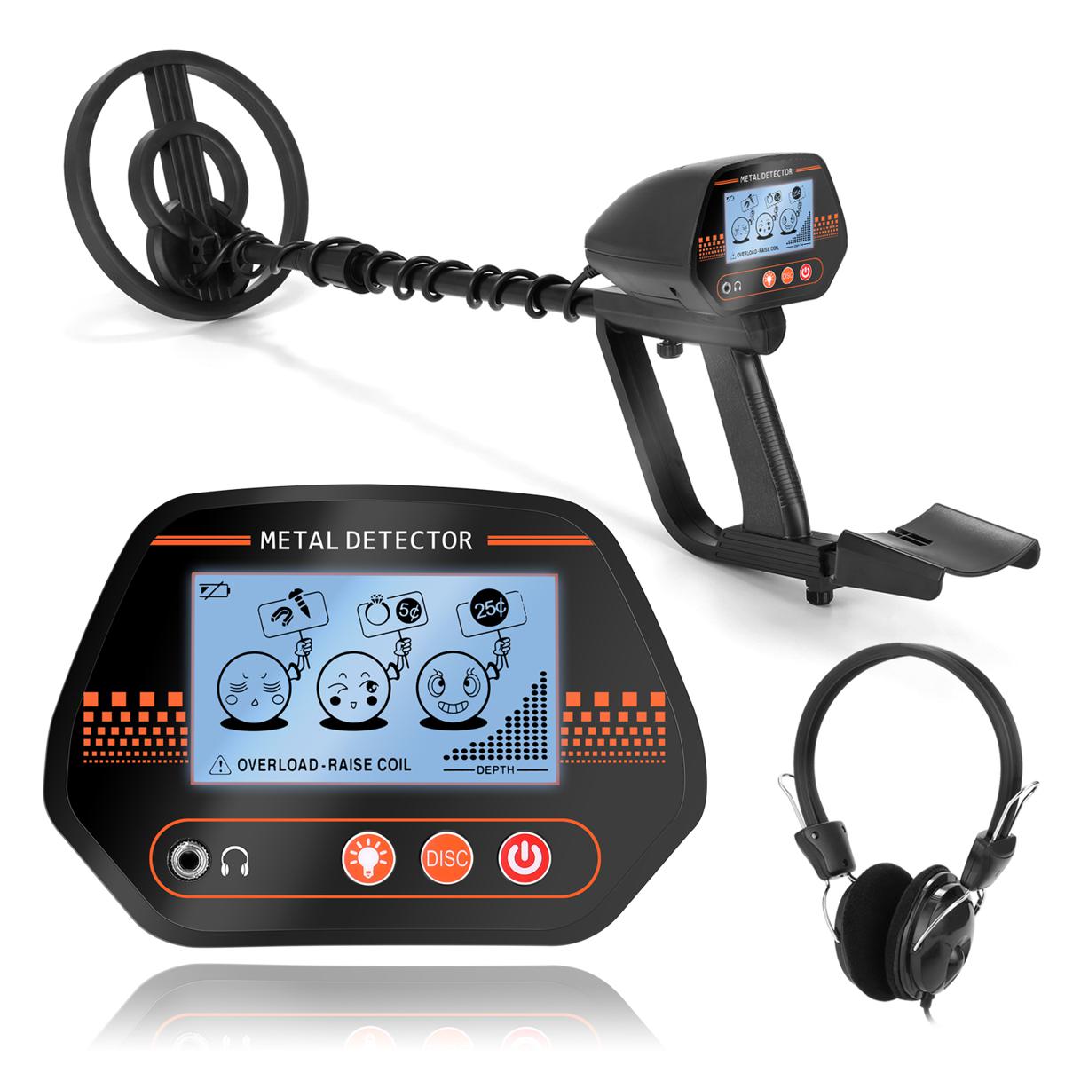 KOGEEK MD830 Portable Easy Installation Underground Me-tal Detector High Sensitivity Treasure G-old Me-tal Detecting Tool Finder with 3 Adjustable Modes Larger Back-lit LCD Display 3 Audio Tone and DISC Mode for Adults and Kids