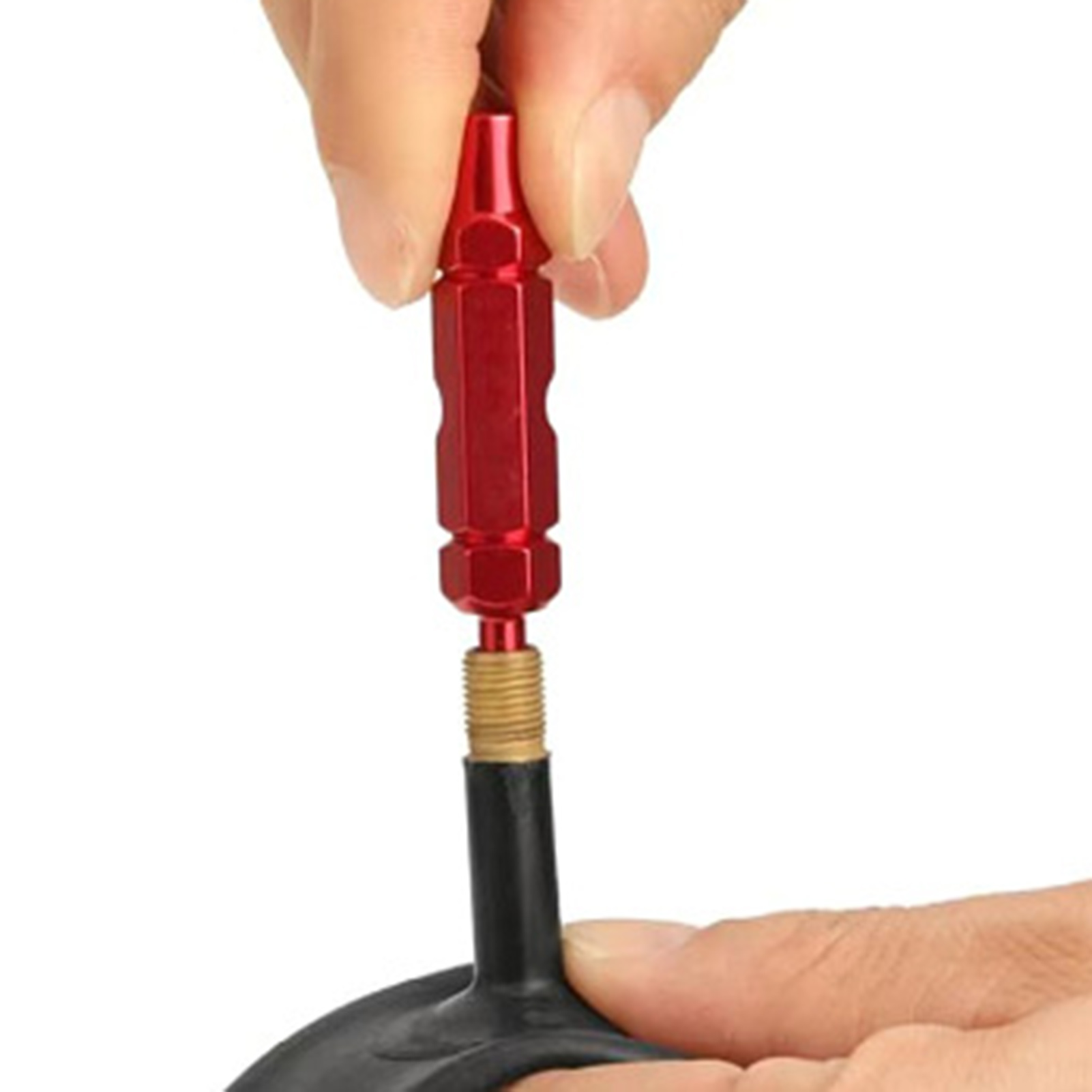 Bicycle Valve Stem Tool Premium Bike Valve C Remover Tool Easy Repair for Presta Valve Stems Durable Aluminum Alloy Construction Bicycle Valve C Wrench