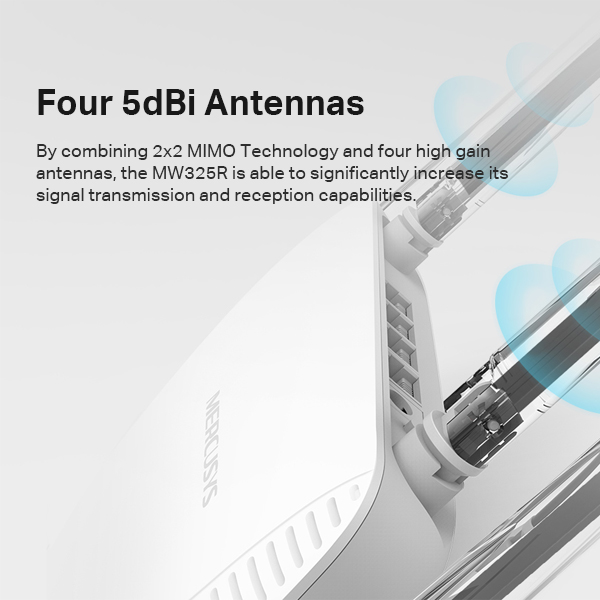 Mercusys MW325R 300Mbps Enhanced Wireless N Router. 
