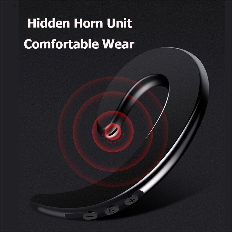 【original-Ready stock+FREE Shipping+COD】Y12 1Pc Wireless Bluetooth Bone Conduction Earhook with Mic Car Driver Earphone Noise Cancelling Headphones. 