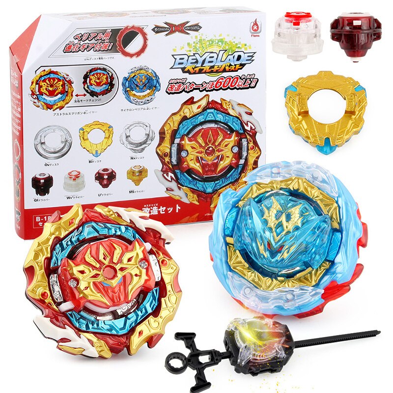 Beyblades Burst DB Astral Spriggan / Spryzen Customize Set B-188 Battling Top Remodeling Set With LR Sparking Launcher Boys Toy