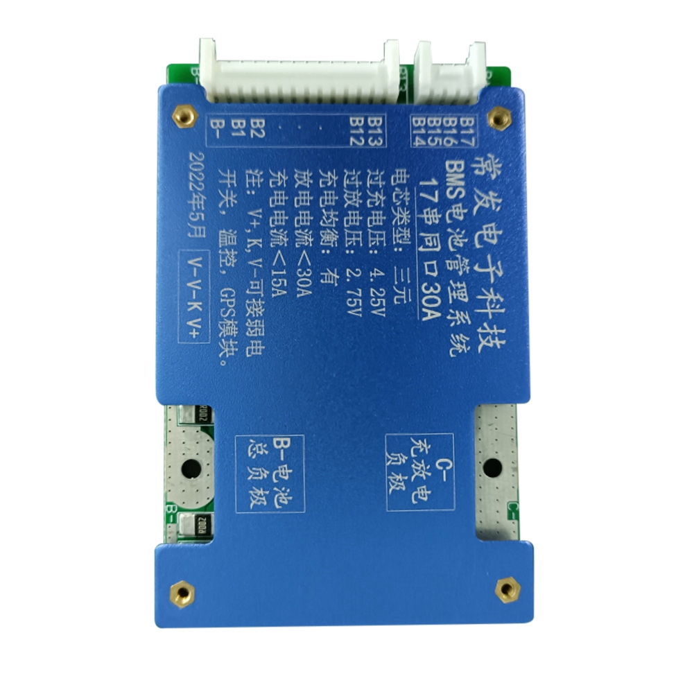 18650 Battery Bms 17S 30A 60V Li-Ion Battery Common Port Charging Pad. 