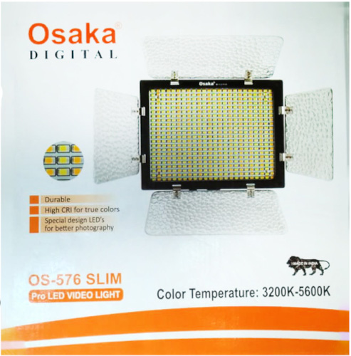 Osaka OS-576 Slim Pro Led Light for DSLR and Video Camera. 
