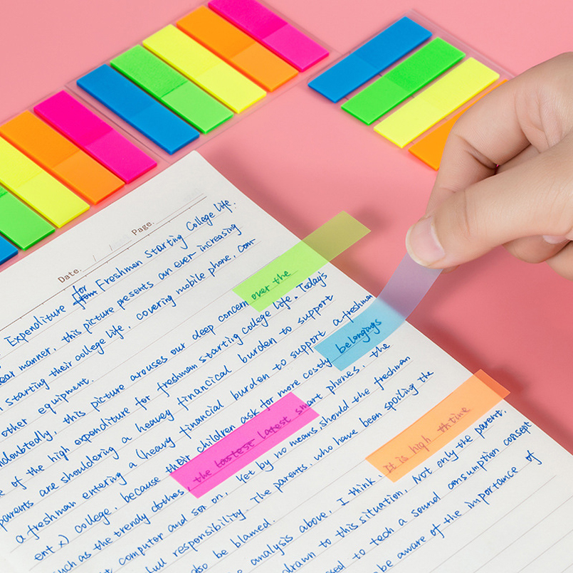 (3 packs)125 *3 sheets Transparent Sticky Notes, Page Markers, Book Tabs, Sticky Note Tabs, Sticky Tabs, Page Tabs, Label Stickers, Pop Up Index Tabs, Tabs Flags Stickers Books Annotating Message Reminder for School,Office. 