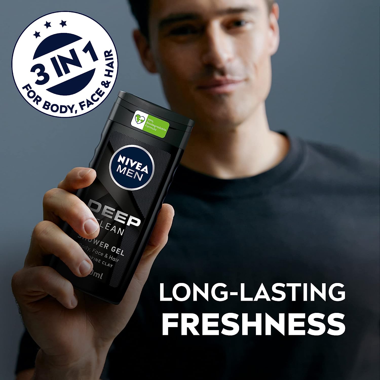 Nivea Men Deep Clean Shower Gel 250ml. 