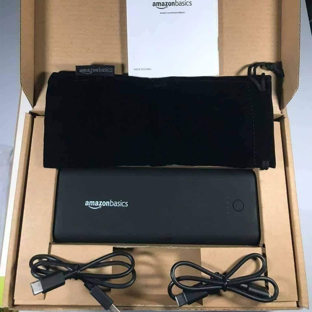 AmazonBasics 10050mAh Portable Power Bank. 