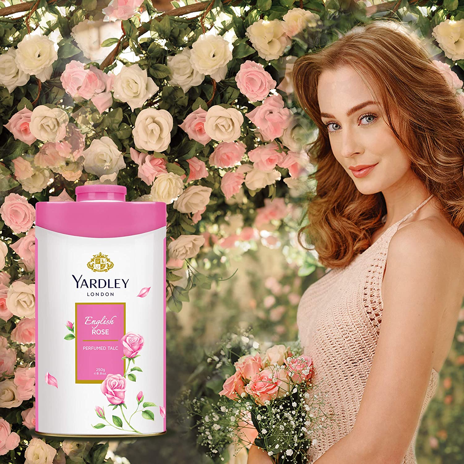Yardley LONDON English Perfumed Talc, Rose - Online shopping in Bangladesh:  Jashoremart.com