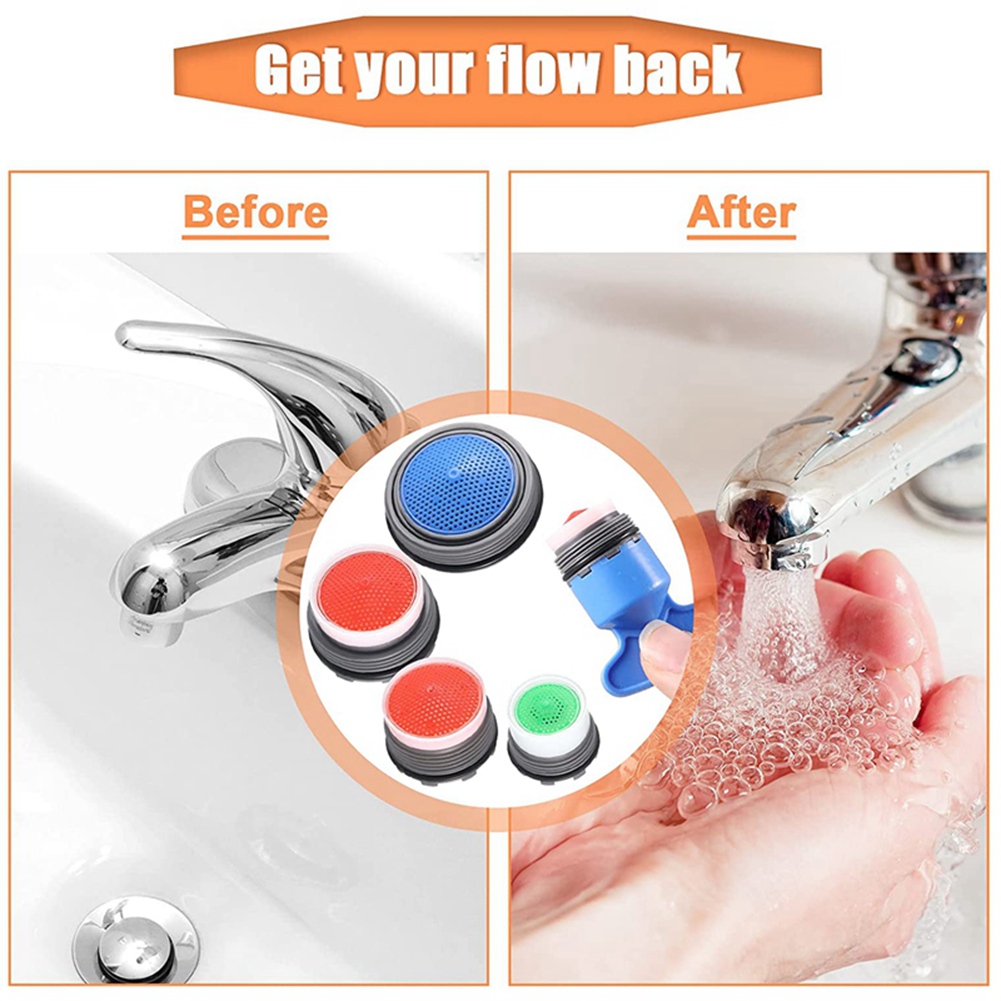 16 Pieces Faucet Aerator Cache Faucet Aerator and 5 Pieces Cache Faucet Aerator Key Removal Wrenches for Cache Aerators. 