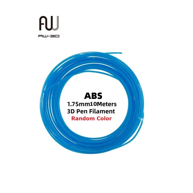 AW 3D ABS 3D Pen Refilled Filament 5m/10m 1.75mm Random Color 1 Pack Filaments for 3D Printing Pen Testing Consumable Material. 