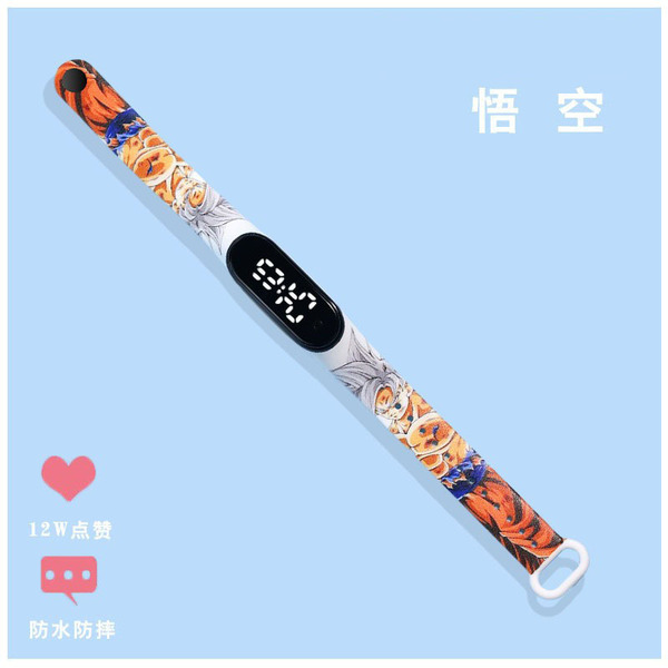 Dragon Ball, LED Fashionable Digital Goku Watch Waterproof Bracelet 2024 Collection. 