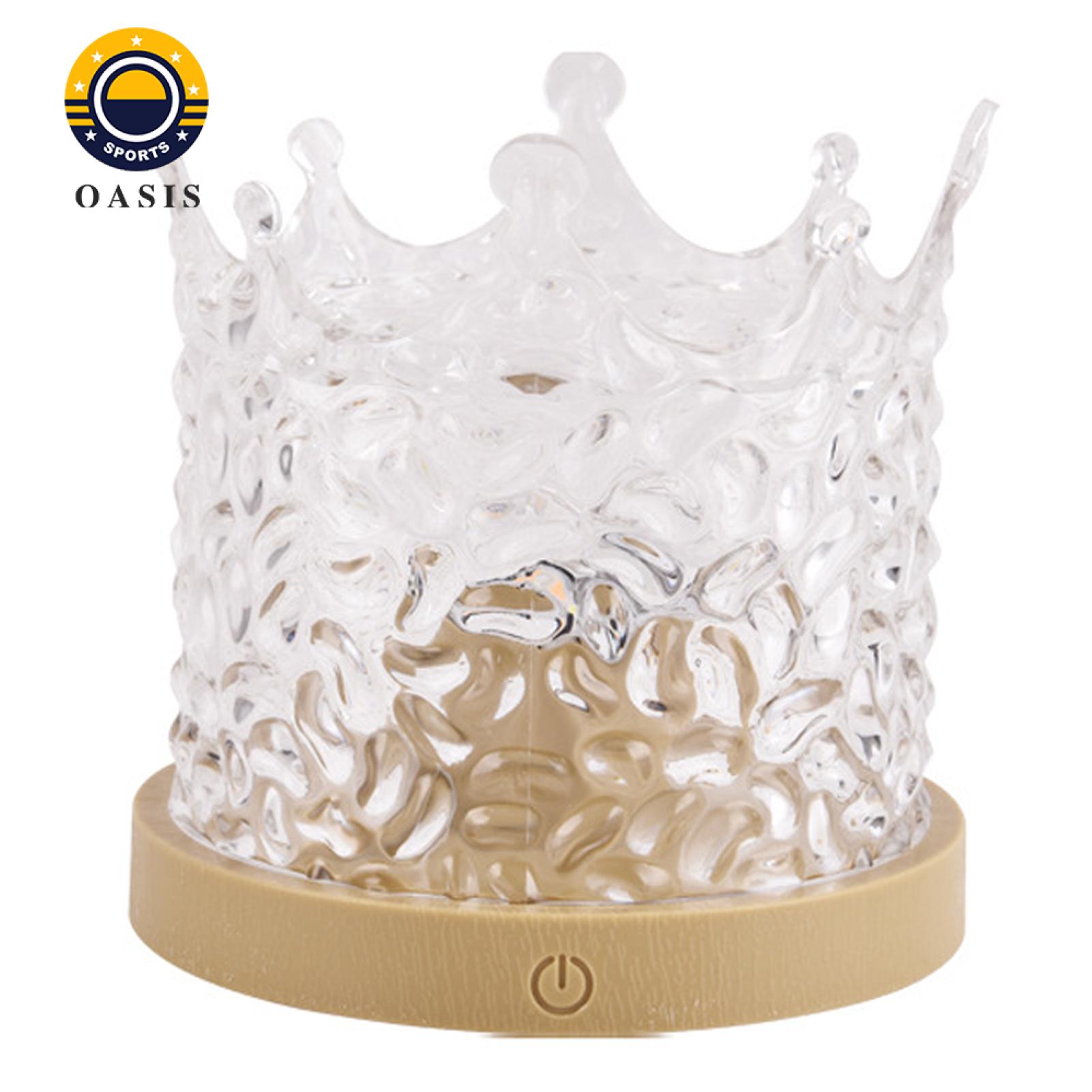Oasis Led Lamp Ocean Wave Projector Night Light with Remote Control Color-chang Bedside Lamp for Ambient Lighting Dimmable Desktop Lamp for Relaxation Sleep Buyers' Favorite Rotating Flame Water Lamp. 