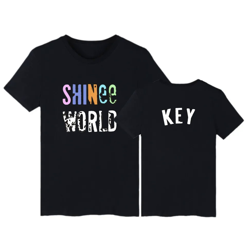 Shinee World T Shirt Kpop Fashion Men Women T Shirts Casual Summer Short Sleeve Tee Shirt Korean Style Plus Size T-shirt Tops
