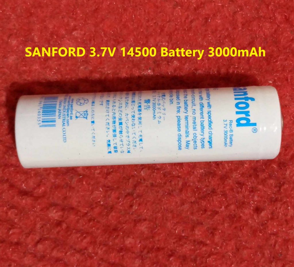 SANF3000 3.7V 14500 Battery AA Battery 3.7V Rechargeable Battery For Remote Trimmer Battery 3000mAh Battery 3.7V Battery Lithium Battery