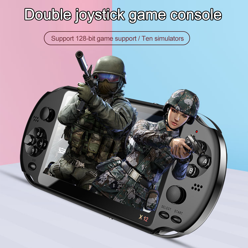 X12 5.1 Inch Handheld Video Game Console 8GB PSP FC GBA NES Built-in 10000 Game Console Game Console. 
