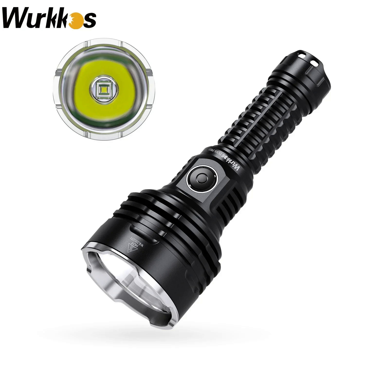 Wurkkos TS30S Pro 21700 Rejected Tactical Flashlight LED USB-C 6000Lm Torch MAX 1086M Stainless Bezel Anduril 2 Power Bank