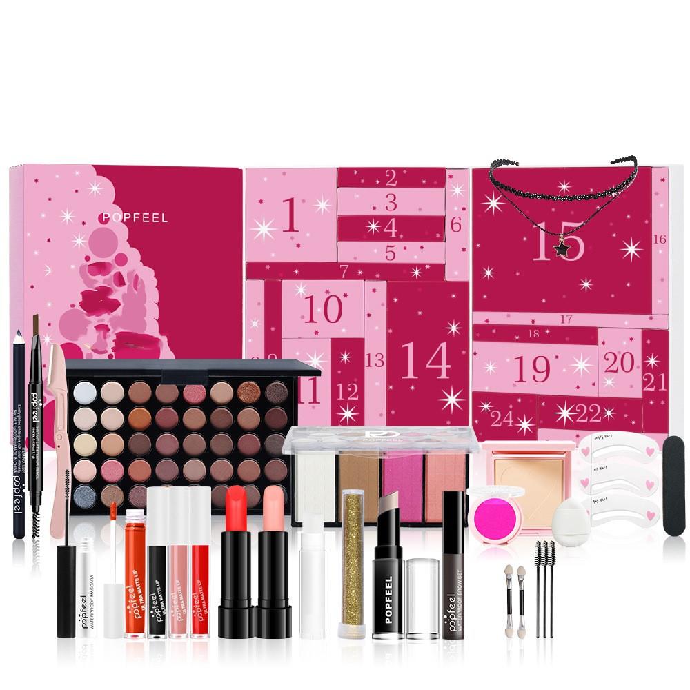 Cosmetic Brush Makeup Advent Calendar 2024 Good Quality Lipstick Powder Blusher Beauty Advent Calendar 2024 Eye Shadow 24. 