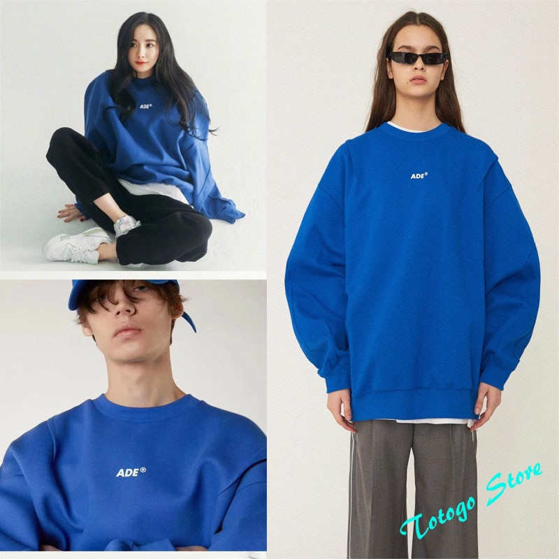 Solid Adererror Sweatshirts ADE Logo Printing Ader Error Lrregular Stitches Pullover High Quality Cotton Yellow Blue Hoodie. 