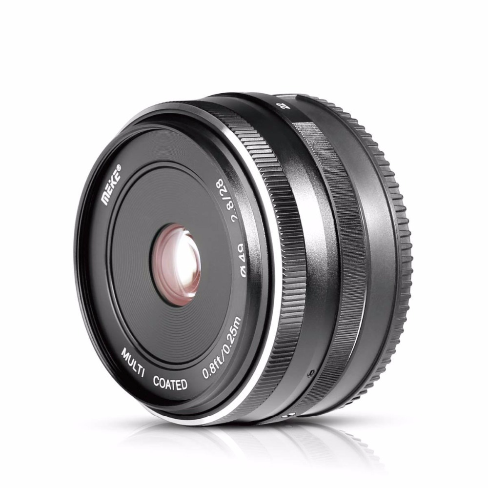 Meike 28mm Fixed Manual Focus APS-C Lens for Olympus
