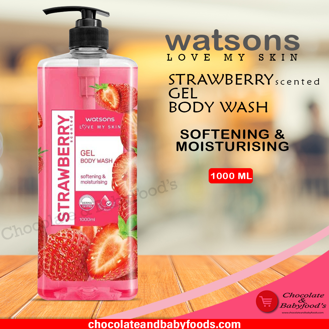 Watsons Strawberry Gel Body Wash 1000ml