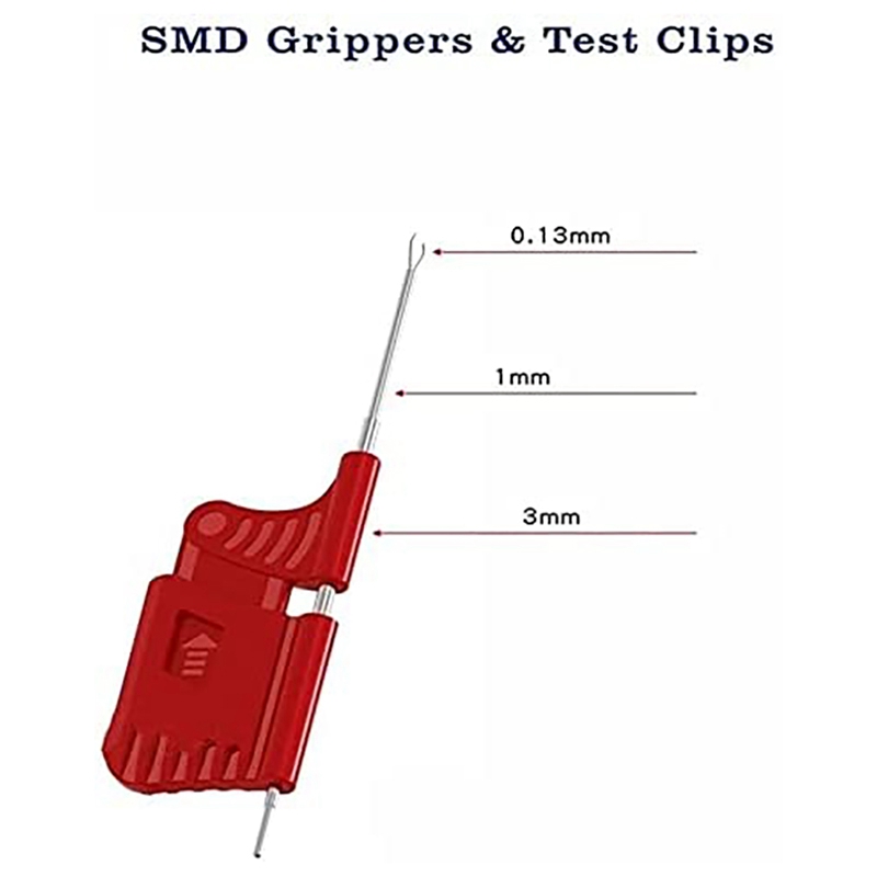 10Pcs SDK08 Test Clip SMD IC Test Hook Clips for Electrical Testing Ultra Small Clip Test Chip. 