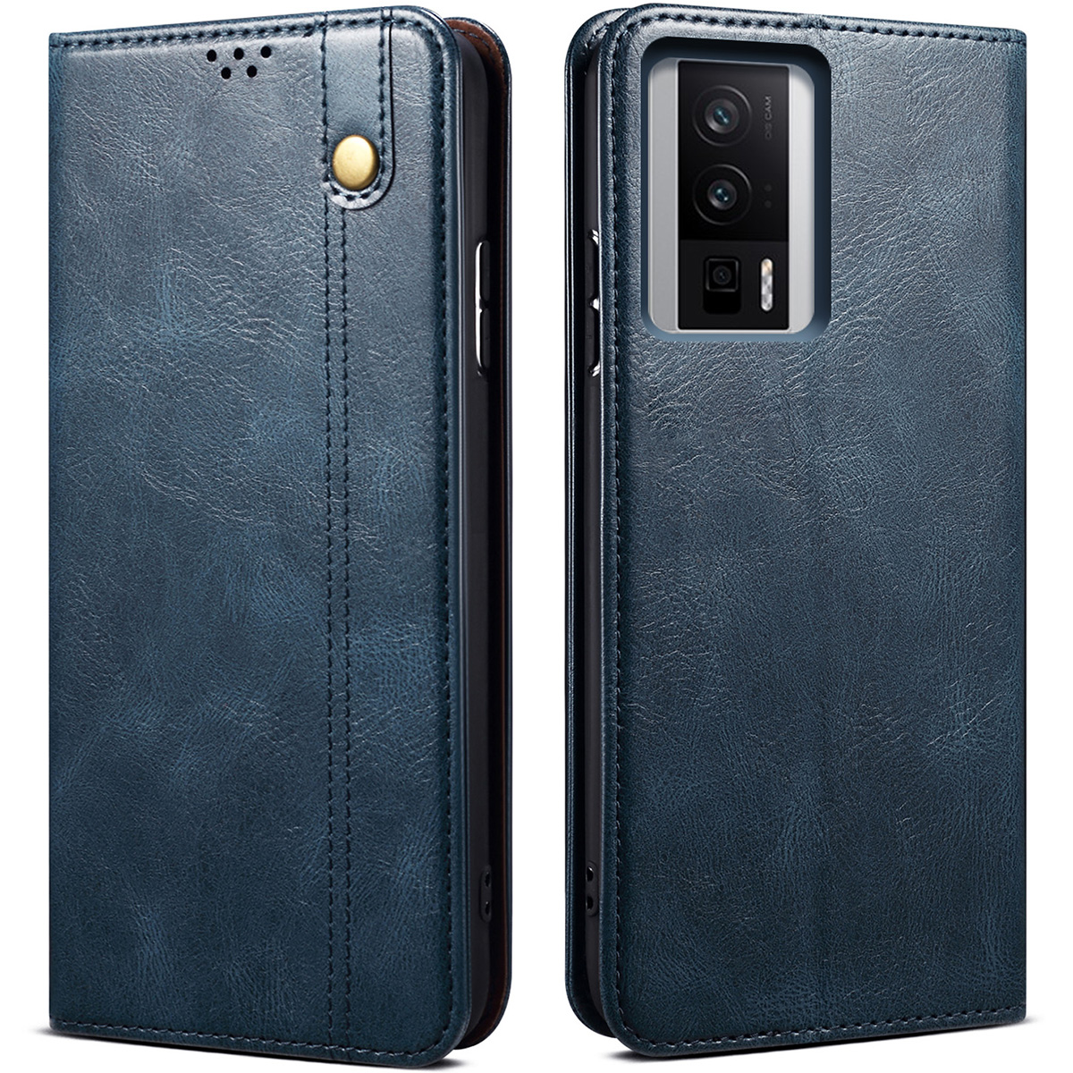 lthmy for Xiaomi Poco F5 Pro /Redmi K60 /K60 Pro Premium PU Leather case with Card Slots and Magnetic Closure Flip Wallet Stand Cover