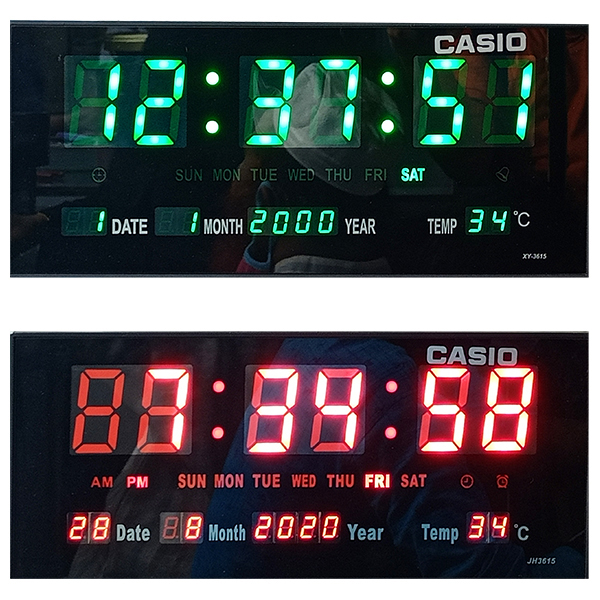 Casio led wall clock best sale